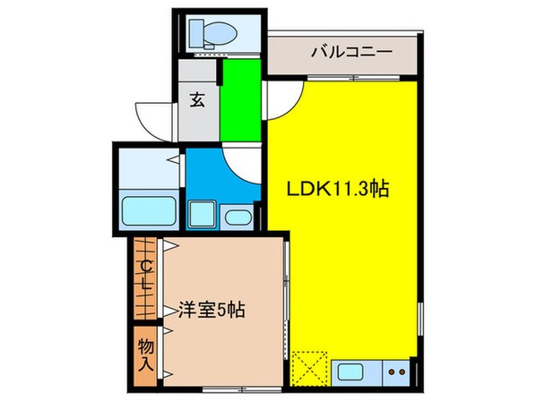 ソレイユ・園の物件間取画像